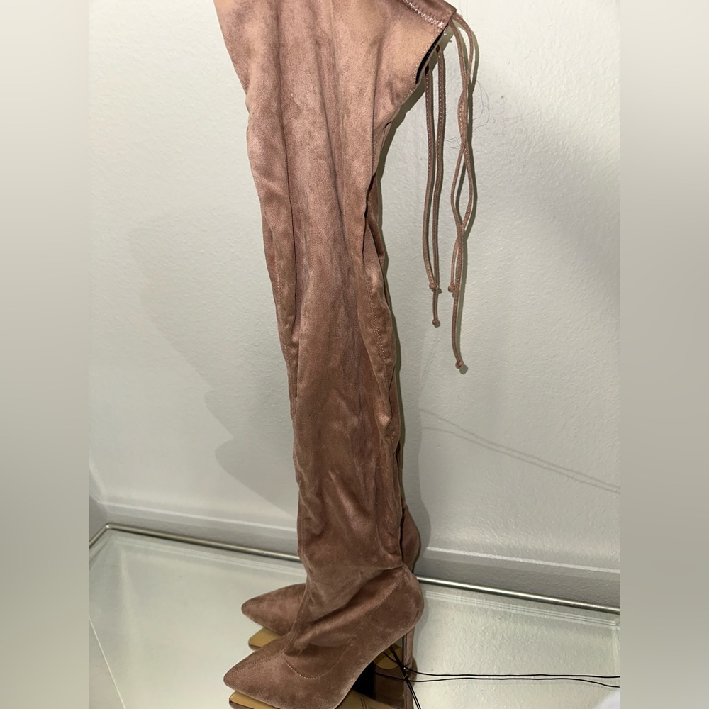 Never worn Thigh high suede boots